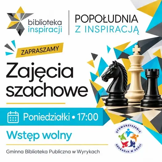 Szachy w Wyrykach – nowe popołudniowe zajęcia dla miłośników gry