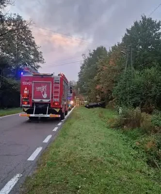 Zdarzenie drogowe na DW 819 w rejonie Woli Uhruskiej