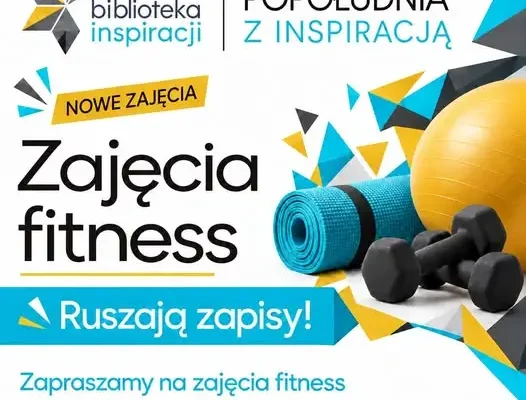 Fitness w bibliotece w Wyrykach – ruszają zapisy na „Popołudnia z inspiracją”