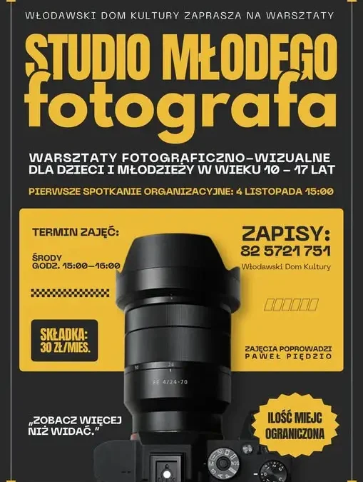 Włodawski Dom Kultury otwiera Studio Młodego Fotografa – zapisy trwają