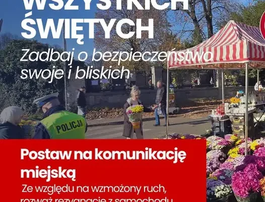 Wszystkich Świętych 2026: jak bezpiecznie dotrzeć na cmentarz w godzinach szczytu